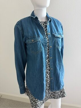 J. Crew Garçon Classic Fit Blue Denim Button Down Shirt